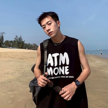 【OPB】韓國 寬肩背心 ATM 20支純棉 運動背心 無袖背心 健身背心 休閒 寬版