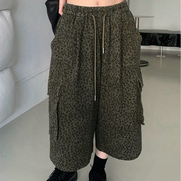 ATTENTION-att made!東山口豹紋七分褲