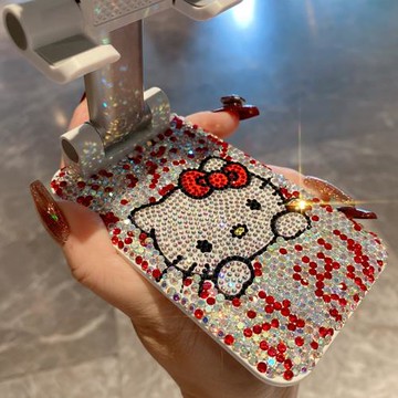 KT鑲鉆手機支架桌面懶人追劇神器折疊伸縮便攜式多功能通用支撐架