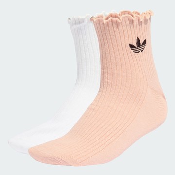 adidas 荷葉邊中筒襪 2 雙入 男/女 - Originals KD8369 官方直營