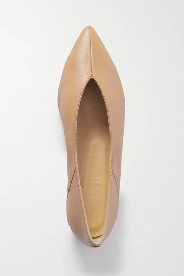 aeydē - Moa Leather Point-toe Flats - Tan - IT41