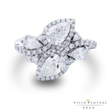 亞帝芬奇閃耀芙蓉GIA真鑽鑽戒