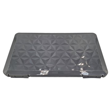 JOSIC 日系防疫口罩隔離收納盒 食品用PP材質 19x11cm 方便攜帶  灰色  15個