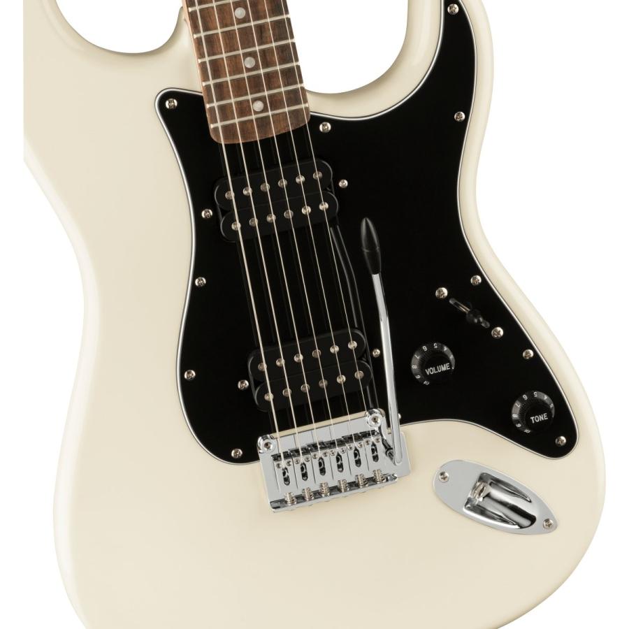 Squier by Fender   Affinity Series Stratocaster HH Laurel FB Black Pickguard Olympic White FenderFrontman10Gアンプ付属 初心者セット