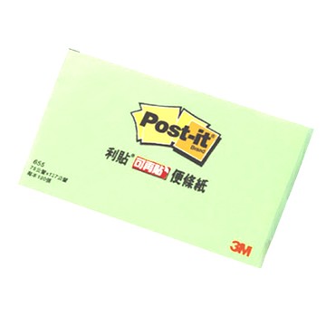 3M Post-it 3x5橫向便利貼-(粉綠)