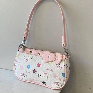 ✨元氣上新✨自制新款hellokitty腋下包女高顏值韓系洋氣小衆法棍麻將包TAMQ
