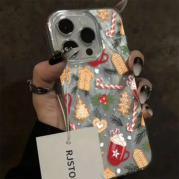 💖【聖誕節限定】💖聖誕節手機殼 聖誕節周邊裝飾 聖誕房咖啡iPhone15/16ProMax手機殼蘋果13/12/1