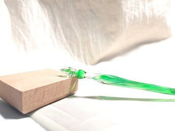 柚子林琉璃 - 朦朧 - 碧綠 - 琉璃筆 - 玻璃筆- 沾水筆
