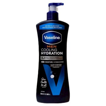Vaseline 凡士林 清涼潤膚乳液 男用  不油膩配方  舒緩乾燥肌膚  600ml  1瓶