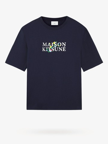 Cotton t-shirt with frontal logo - MAISON KITSUNE - gender_Man