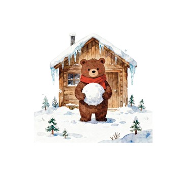 麋鹿雪屋 PET 紙膠帶