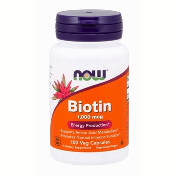Biotin 100 Caps by Now Foods
