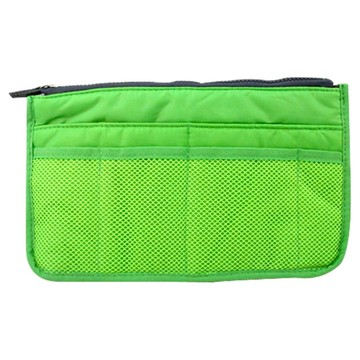 iSFun 空氣感包 舖棉盥洗防撞包中袋  綠色  29 x 18 x 9cm