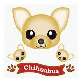 FIELD&POINT 超可愛狗狗車貼(吉娃娃紅棕)