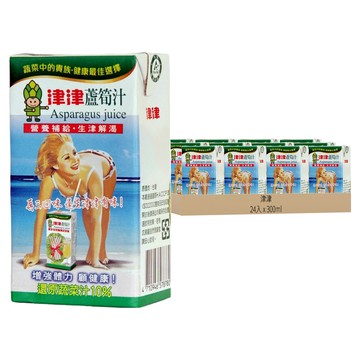 津津 蘆筍汁  300ml  24入