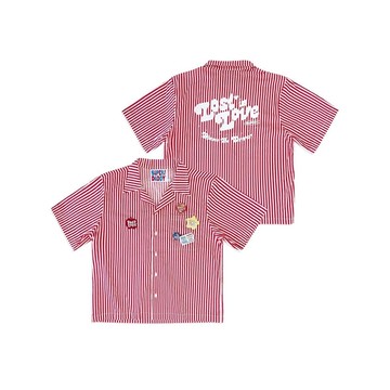 SUPERDADDY | Lost In Love Shirt 紅白條紋襯衫 甜美可愛