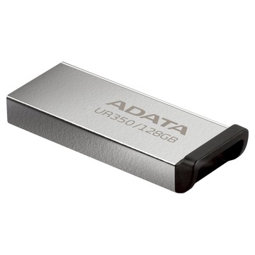 ADATA 威剛 UR350 隨身碟 128GB USB3.2 銀黑色 金屬質感 高速傳輸 輕巧便攜  1個