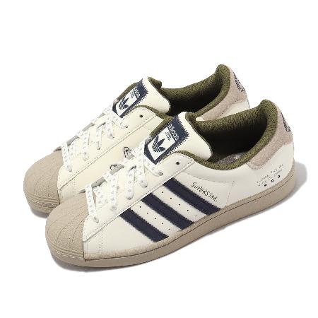 adidas x YU NAGABA 休閒鞋Superstar 男女鞋奶茶深藍手繪愛迪達 