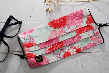安心防疫【Gi LAI】布口罩套Cloth Masks*春天の山櫻