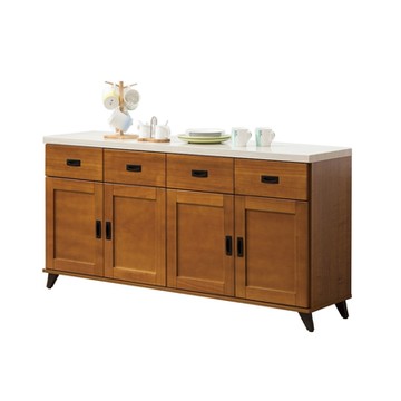 唯熙傢俱-克拉克樟木色5.3尺石面餐櫃