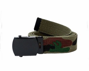 ロスコ REVERSIBLE WEB BELT 長さ約137cm ウェブ ベルト カモ 迷彩