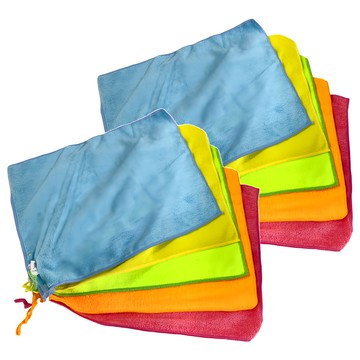 吸水超細纖維擦拭布 5條裝 85%聚酯纖維 15%尼龍  40 x 30cm  2組