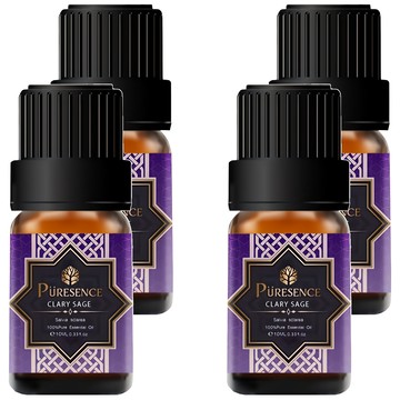PURESENCE 樸香氛 精油  天然快樂鼠尾草Clary Sage  10ml  4瓶