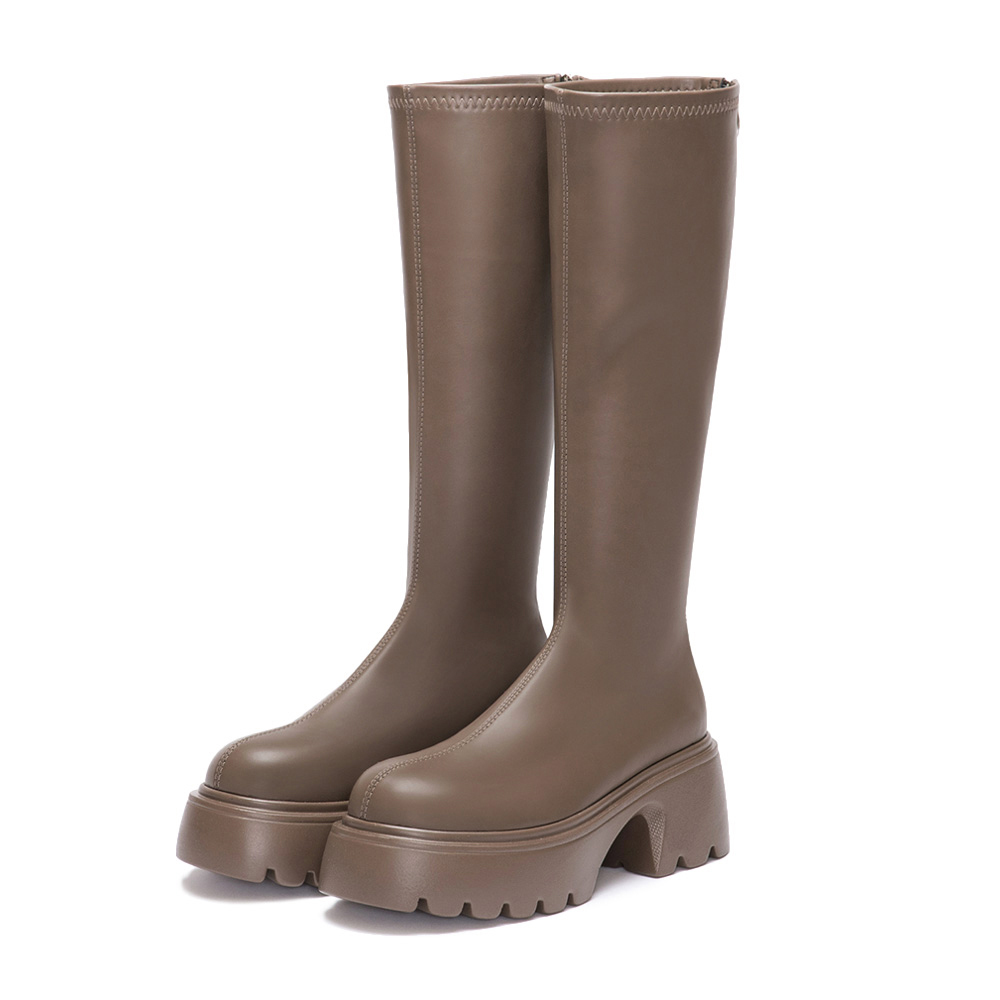 D+AF 超強魅力．輕量波浪底瘦瘦長靴