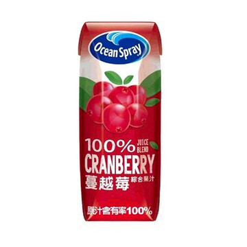 [COSCO代購6] 單次運費限購1組 限宅配 C126581 OCEAN SPRAY 蔓越莓100%綜合果汁 每瓶250毫升X18入