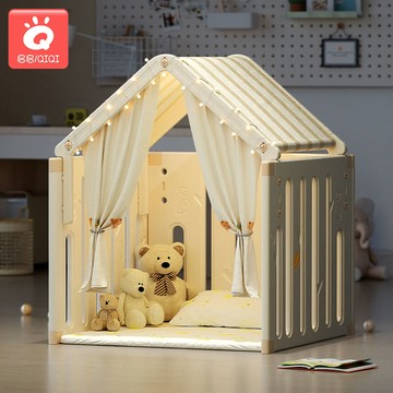 兒童帳篷 兒童帳篷塑料游戲屋公主城堡玩具屋小房子室內家用寶寶秘密基地床 快速出貨