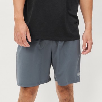 New Balance 男款 灰色 運動 7吋 美版 快乾 吸濕 排汗 短褲 MS41234GT