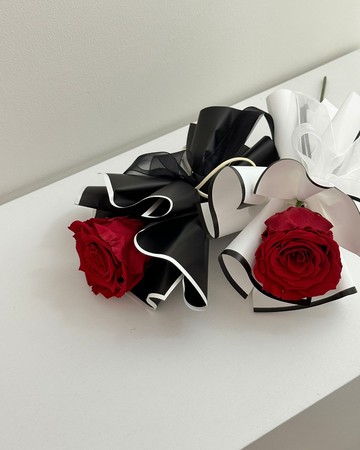 HARVEST丨單支永生玫瑰花束・附提袋丨情人節花束/告白花束/生日