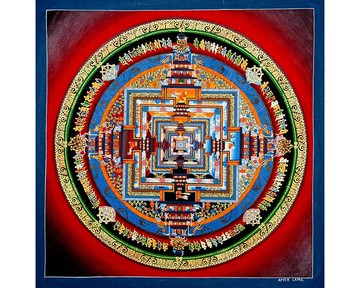 時輪曼荼羅唐卡畫作 沉浸於神聖藝術之中