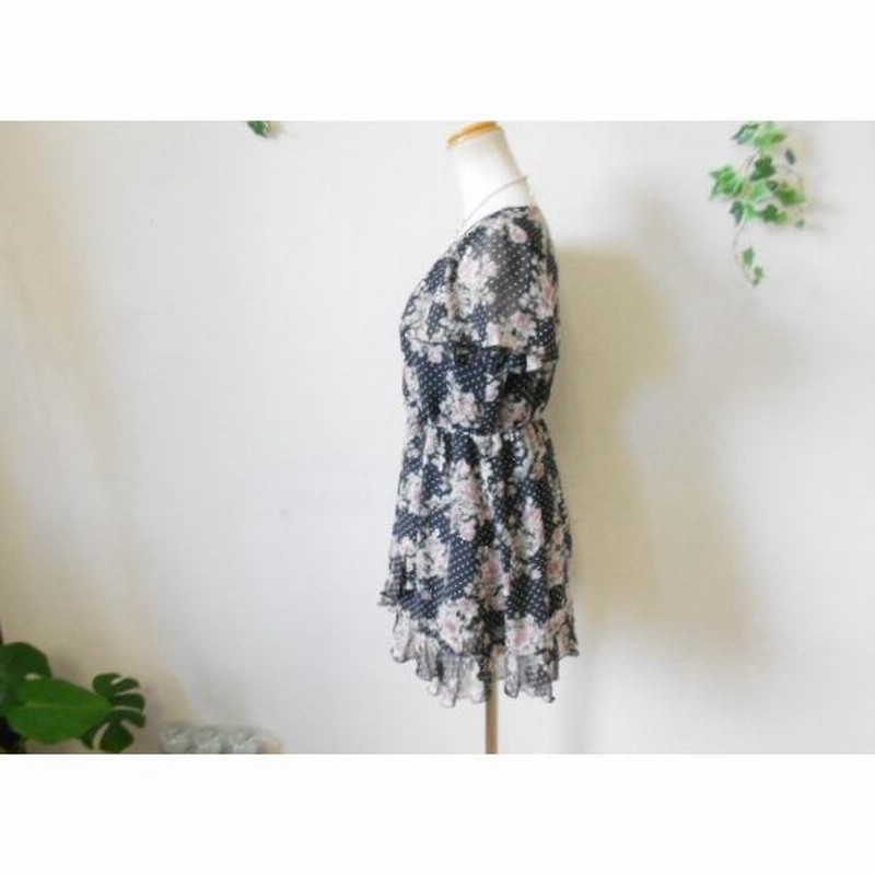 レストローズ Lest Rose 花柄プリント チュニック ブラウス 2