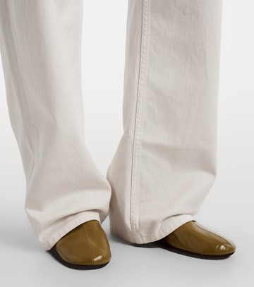 Phoebe Philo Gathered leather ballet flats