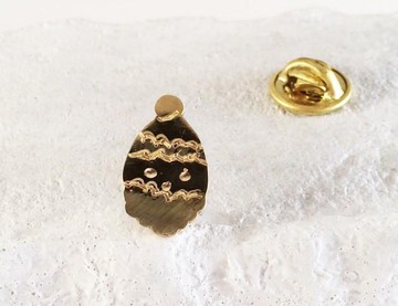 聖克勞斯黃銅別針徽章