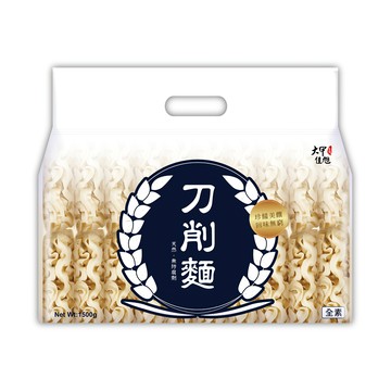 大甲旭 20片 1.5kg 手工刀削麵 Q彈有嚼勁 麵條寬厚易吸收湯汁  1包