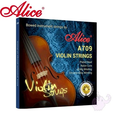 小提琴套弦 Alice 愛麗絲 A709 尼龍弦(4/4)-整組1-4弦-愛樂芬音樂