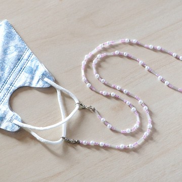 維也納旋律丨多功能小物 禮物 口罩鍊 眼鏡鍊 項鍊 耳機鍊-粉紫