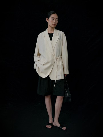 Over Tie Jacket_Natural