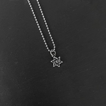 守護之星 | 大衛星 惡魔之眼 | 純銀仿舊 | 不鏽鋼項鍊