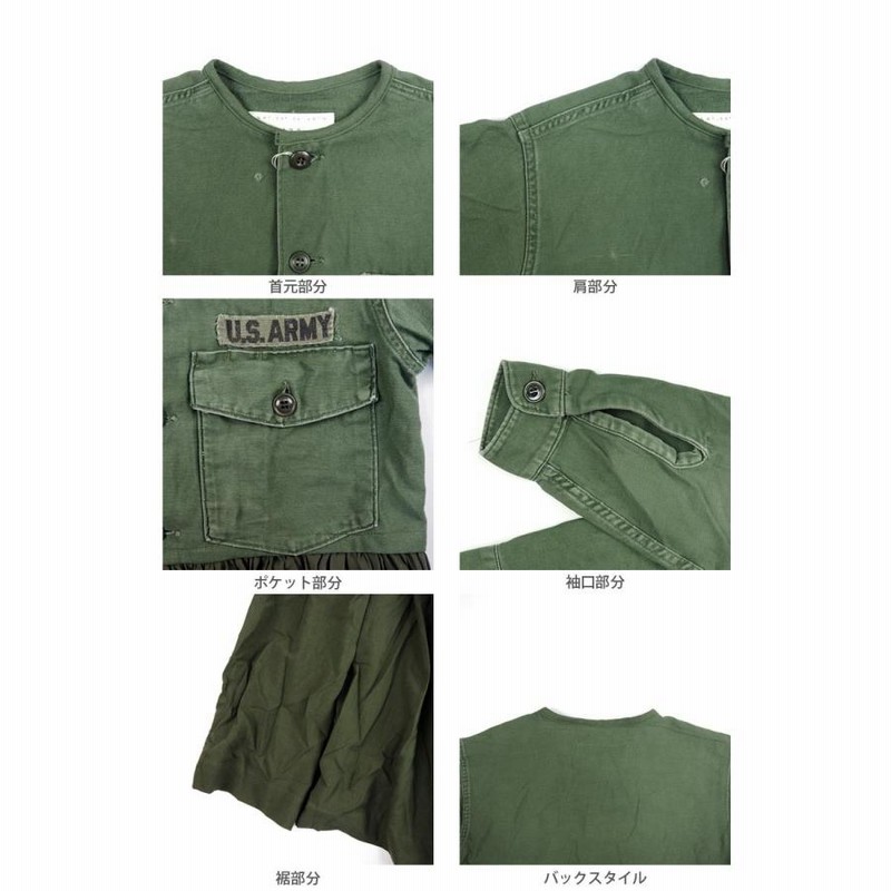 130 GARMENT ワンピース レディース ミリタリーリメイクワンピース A16  