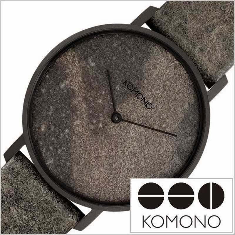 KOMONO 腕時計 ハーロウ グレー スレート レザー KOM-W4100 0000000005282_2OsuksN.jpg