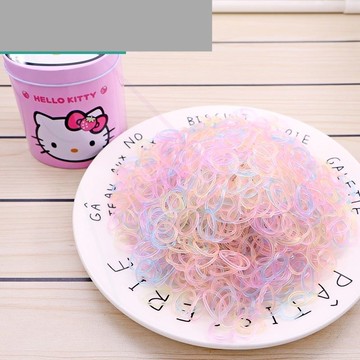 扎頭繩發圈不傷發兒童橡皮筋公主小號可愛韓國女童寶寶一次性黑