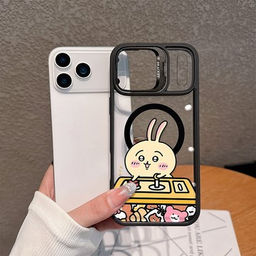 抓娃娃烏薩奇 適用蘋果17Promax手機殼iPhone16/15/14/13/12/11 硬殼 鏡頭支架磁吸殼送鏡頭貼