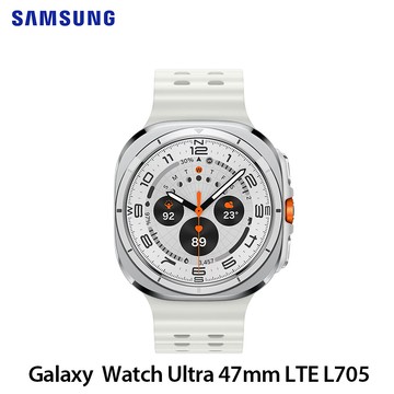 Samsung Galaxy Watch Ultra 2025 LTE 47mm智慧手錶（L705） 鈦雲白 贈全能旅充行動電源_廠商直送