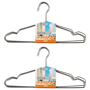 百貨King 不鏽鋼衣架5入/組 約35cm  銀色  2組