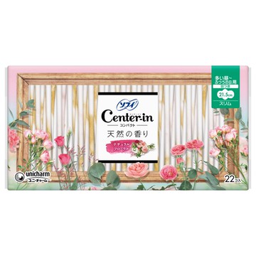 Center-in compact 1/2 Natural floral scent Heavy day to normal day Slim with wings 22 pieces