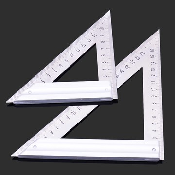 木工鋼角尺直角尺鋁合金三角尺不銹鋼多功能90度鋼板尺45度測量尺