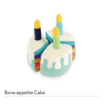 【P.L.A.Y.玩寵生活】  寵物玩具歡樂派對 - 小狗蛋糕